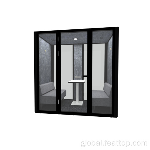 Phone Booth With Loveseat Sofa soundproof booth for office Working Pod With Sofa Factory